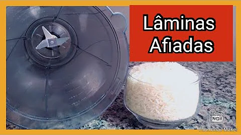 Como amolar as lâminas do liquidificador?