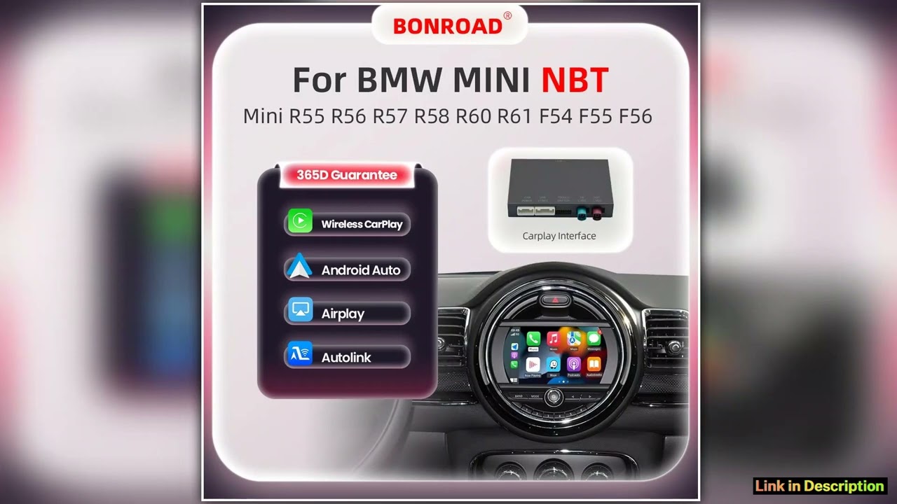 BONROAD Wireless CarPlay Android Auto For BMW Mini NBT CIC system R55 R56 R57 R58 R60 R61 F54 F55 F
