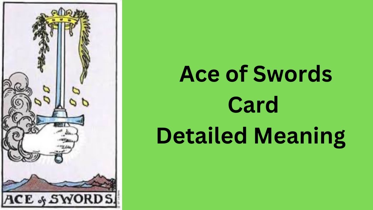 Ace of Swords — Tarot Card Meaning  || Minor Arcana || Learn Tarot With Nidhi