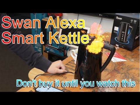 This is the smart kettle by @Swan Brand UK that works with Alexa. The