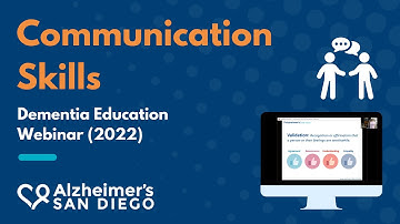 Communication Skills - Webinar by Alzheimer