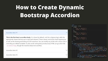 How to Create Dynamic Bootstrap Accordion