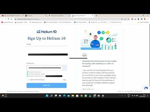 How to Create a FREE ACCOUNT on HELIUM 10 for Amazon Keyword Research | Teach Me Friend - TMF