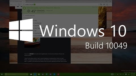 Windows 10 Build 10049: Project Spartan + new apps, features and changes