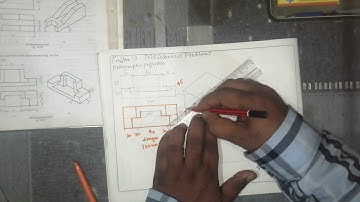 problem3# orthographic projection into isometric views # diploma drawings #miscellaneous problem