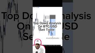 Top Down Analysis On BTC/USD Sell Trade
