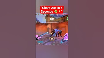 Ghost Ace in 4 Seconds 🔫⚡#valorantshorts #valorantclips #valorantace