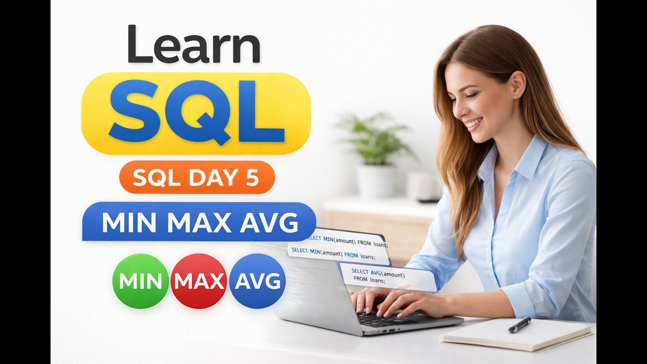SQL for Business Analysts – Day 5 | MIN, MAX & AVG Functions Explained ...