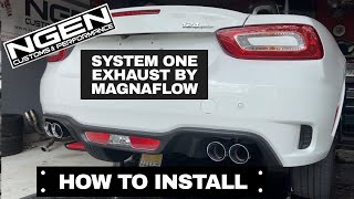 SYSTEM ONE EXHAUST by MAGNAFLOW Install on a Fiat 124 Spider Abarth - HOW TO!