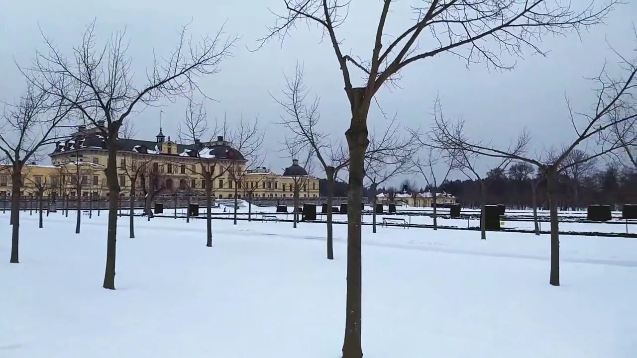 Drottningholm palace in winter YouTube