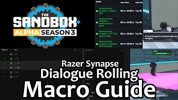 Sandbox Macro Dialogue Rolling Razer Synapse TUTORIAL