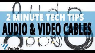 Basic Guide to Common Cables | 2 Minute Tech Tips