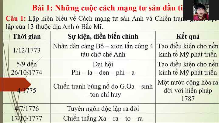 Giải sách bài tập lịch sử 8 bài 1 năm 2024