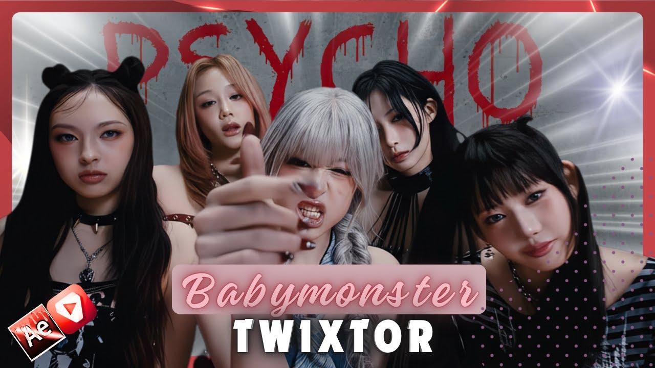 Babymonster - 4K 'PSYCHO' MV Edit Clips (Twixtor/Slow Mo)