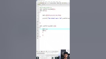 Learn how to declare, use, and pass single dimensional arrays in C programming! #coding #clanguage