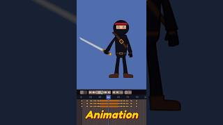 Pose Library in BLENDER! 2D Rigged Ninja Character #shorts #viral