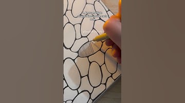 Ovals Doodle Tutorial 😻 Day 259 #doodlewithnadia #shorts #art #drawing #zentangles