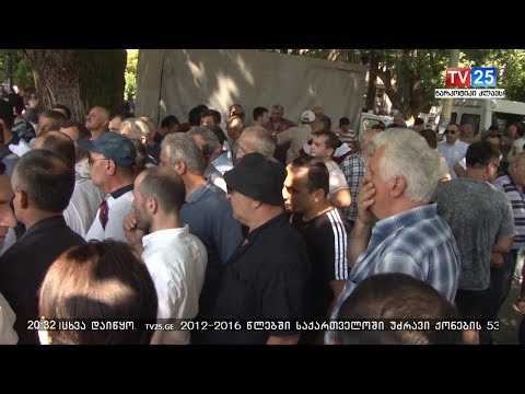 მიკროავტობუსის გაფიცულმა მძღოლებმა აქცია დროებით შეწყვიტეს