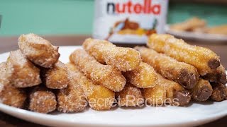 Чуррос в духовке и фритюре с нутеллой | Churros fried, baked and stuffed with Nutella