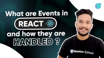 What are Events in React JS and how they are handled? | React JS Tutorials