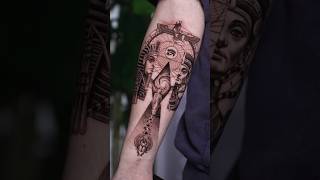 9 Hour Egyptian Tattoo 😵‍💫  #tattooartist #tattoos #viral
