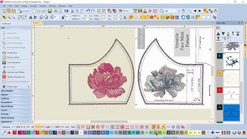 Digitizing & Decorating a Mask in BERNINA Embroidery Software 8