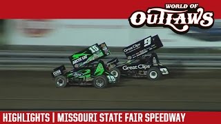 World of Outlaws Sprint Cars | Missouri State Fair Speedway 5/6/17