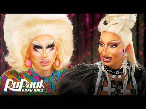 The Pit Stop S16 E10 🏁 Trixie Mattel & Angeria Paris VanMicheals Fan Out!