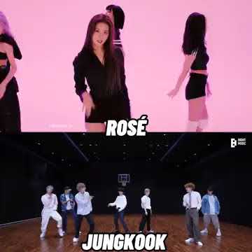 did you get that? 😗 #blackpink #ROSÉ #BTS #JUNGKOOK