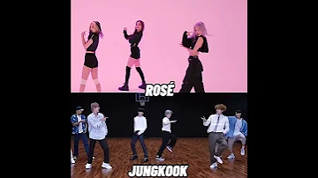 did you get that? 😗 #blackpink #ROSÉ #BTS #JUNGKOOK