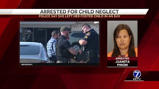 Foster mother arrested after 5-year-old boy found inside SUV dies, Omaha police say