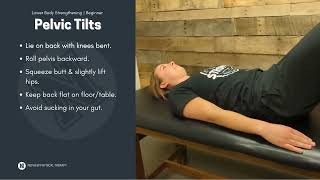 Lumbar Mobility in Hooklying | Pelvic Tilt