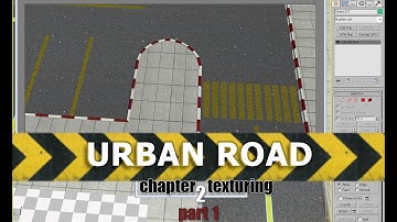 3ds max 2016 how to texture a road for animation and archviz uses- 1/2