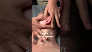 Sculpting facial massage
