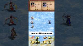 Slinger vs Rattan Archer | Inca vs Vietnamese | AoE2 #shorts