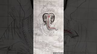 Day 2 of drawing of Ganesh ji. #shorts #art #drawing
