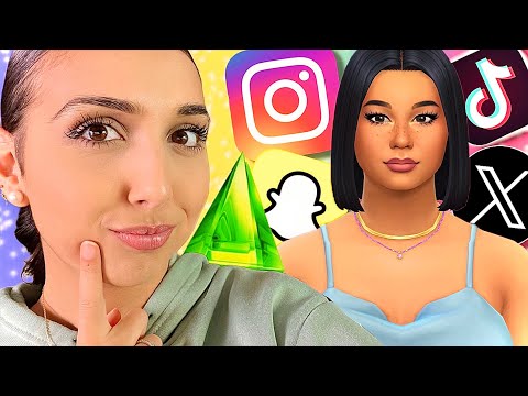 1 SIM = 1 APPLICATION 📱 (instagram, TikTok,youtube...) l challenge sims 4