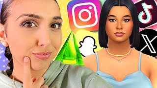 1 SIM = 1 APPLICATION 📱 (instagram, TikTok,youtube...) l challenge sims 4