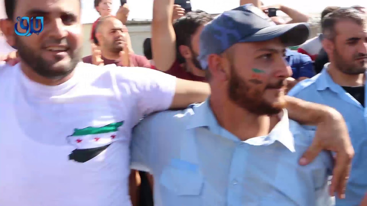 مظاهرة في بلدة أورم الكبرى بريف حلب الغربي