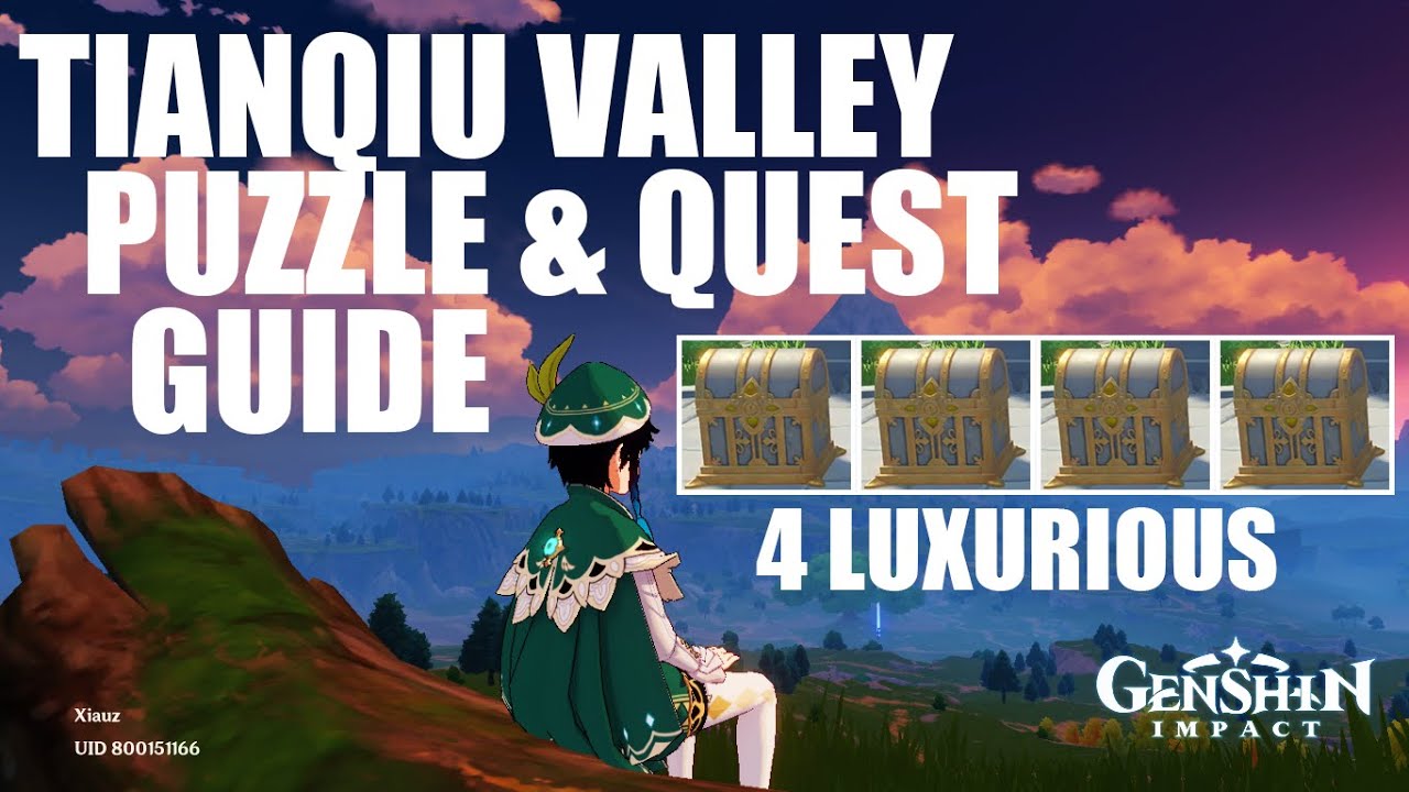[Genshin Impact] Tianqiu Valley Puzzle/Quest Guide 4 Luxurious Chest