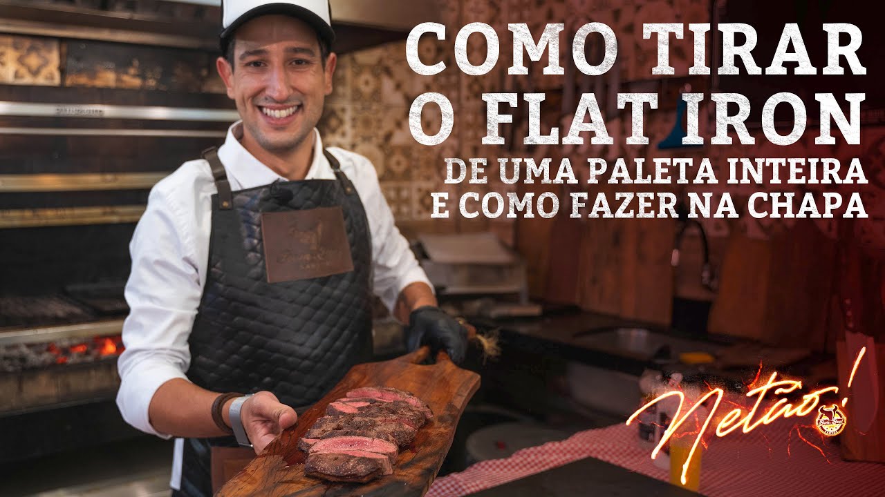 Como tirar o FLAT IRON de uma paleta inteira e como fazer na chapa! | Netão! Bom Beef #129