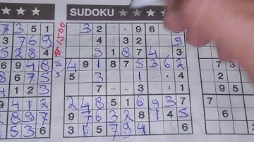 Thursday. Bonus Extra edition. (#1500) Two Stars Sudoku puzzle. 09-10-2020 Extra part 2 of 5