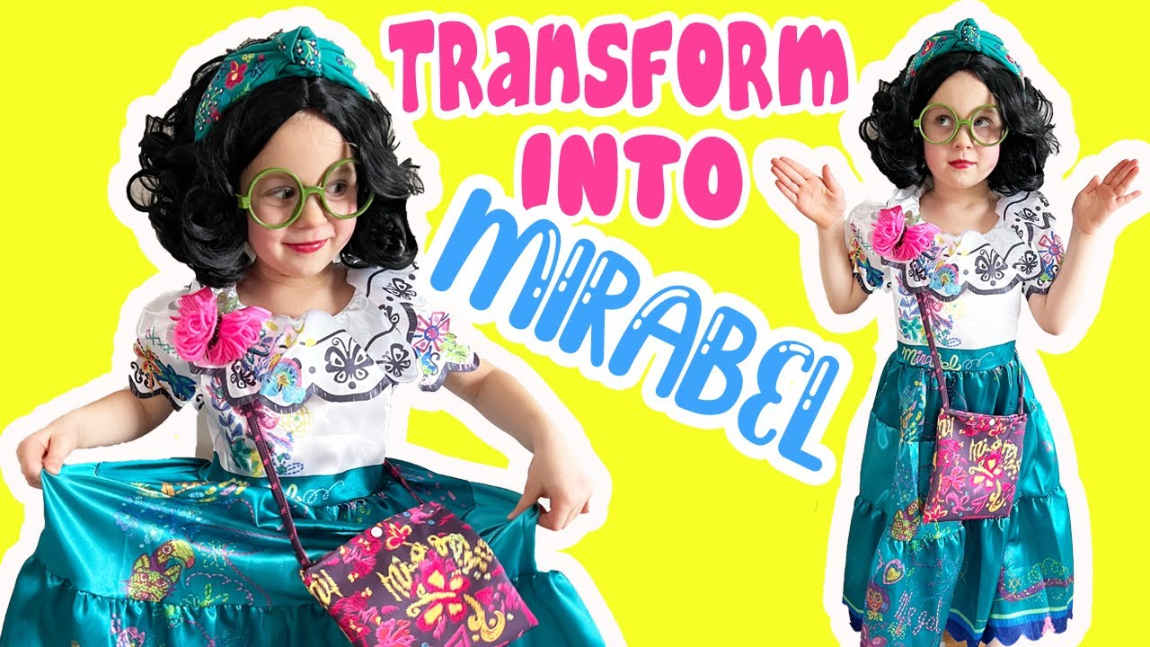 Disney Encanto DIY Mirabel Character Transformation! Costume, Makeup, and  Crafts IRL 