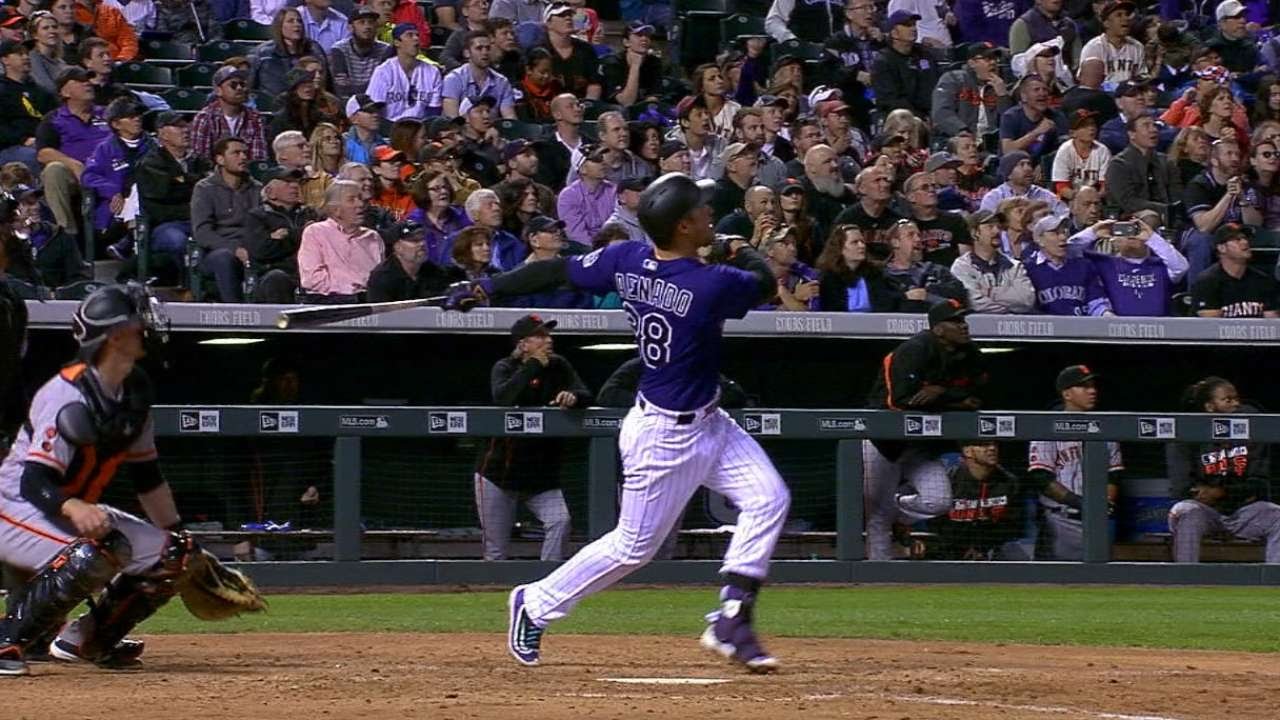 SFCOL Rockies lineup knocks 12 extrabase hits YouTube
