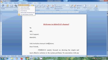 Word 2007: How to use translate in word 2007
