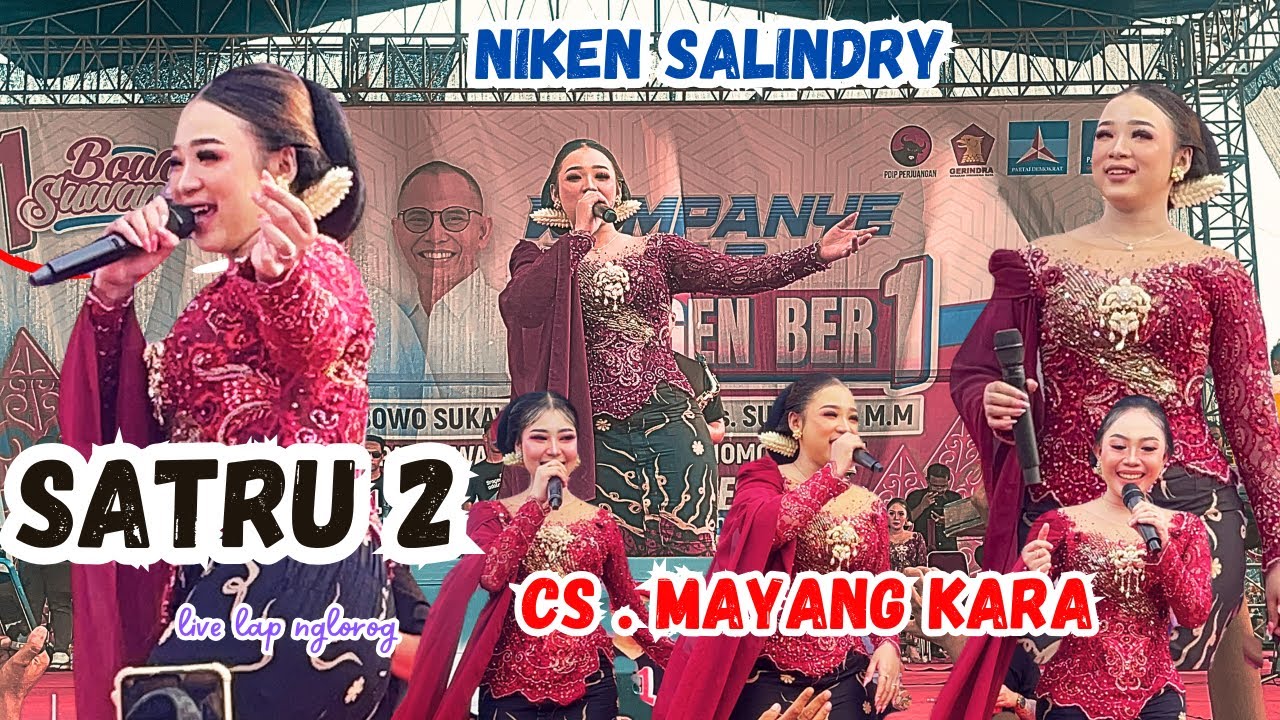 BIKIN MEWEK ‼️ NIKEN SALINDRY ‼️ SATRU 2 ‼️ MAYANGKARA 🔴 KAMPANYE AKBAR BOWO SUWARDI DI DUKUH