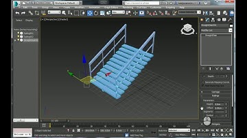 Creating a staircase railings in Autodesk 3ds max