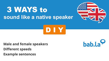 DIY pronunciation | Improve your language with bab.la