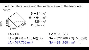 Geometry 12-2 Surface Areas of Prisms and Cylinders