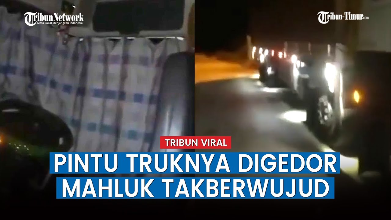 Sopir Truk Alami Momen Horor Saat Istrahat di Tepi Jalan, Pintu Mobil Digedor, Dibuka Ternyata...